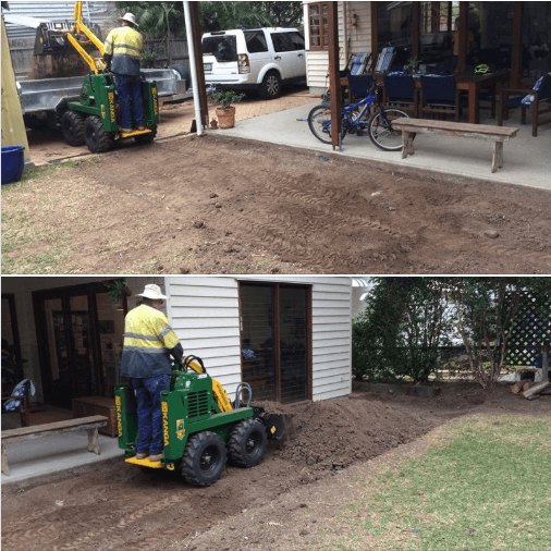 Thanks to Phill from Graceville for utilizing Rogers Little Loaders wet hire to complete home improvements and dispose of 5 tonne of dirt.
