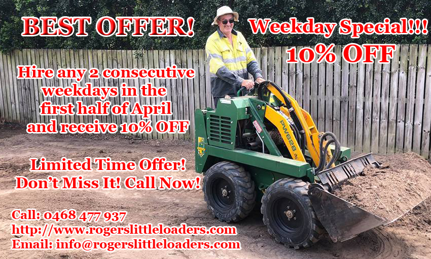 Hire any 2 consecutive weekdays for the first second half of month and receive 10 OFF