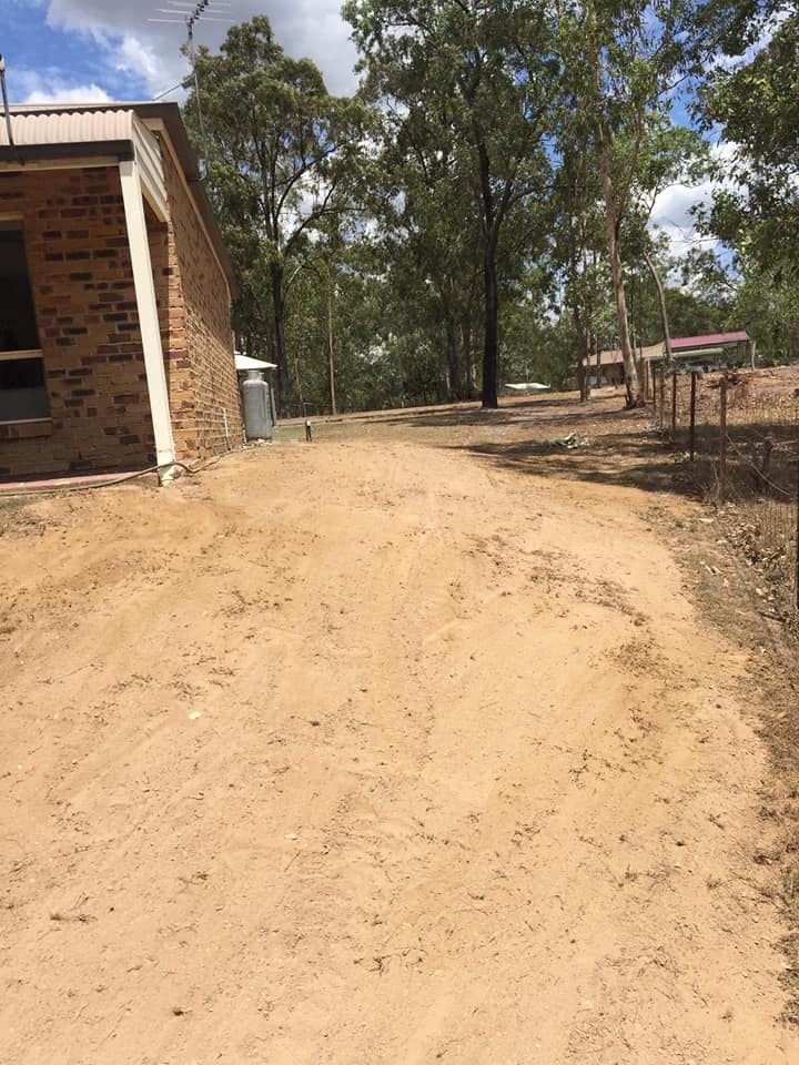 90m stormwater drainage trench from this house to the road complete 06