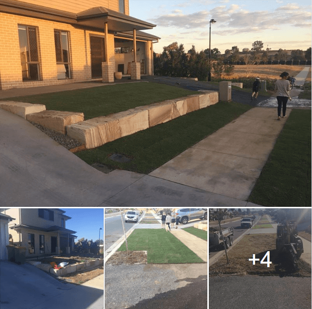 This home wasnt much to look at when you drove by but with the new concrete footpath and fresh lawn all the neighbours are in awe