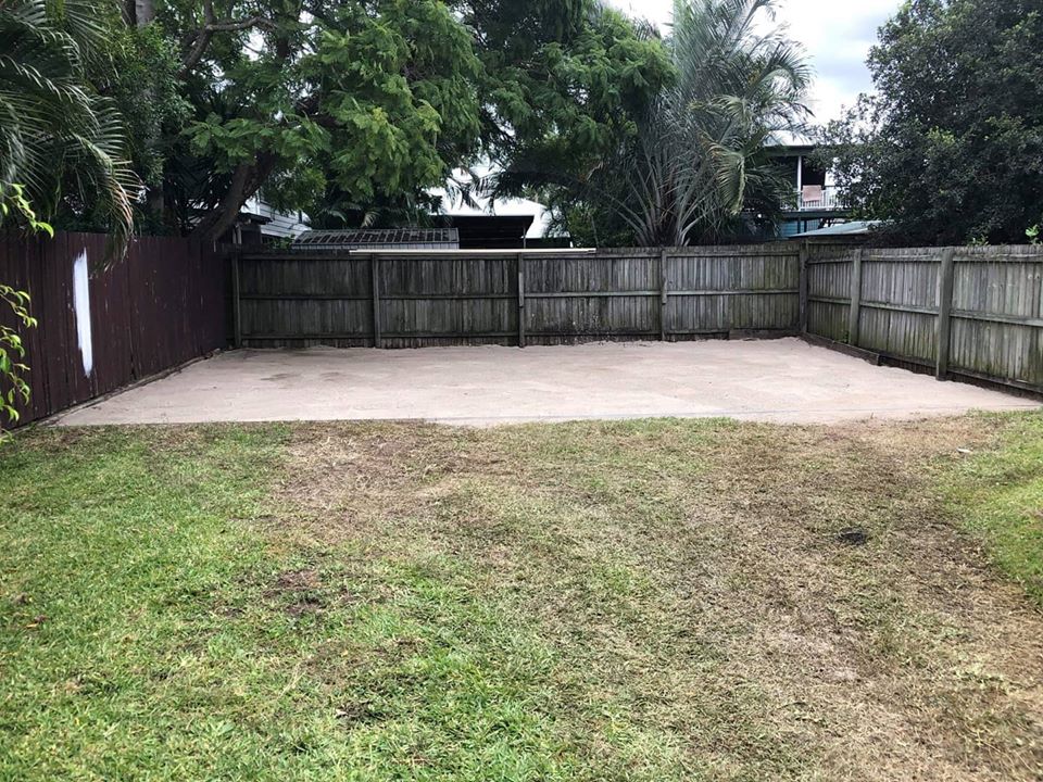Concrete removal and Astroturf preparation