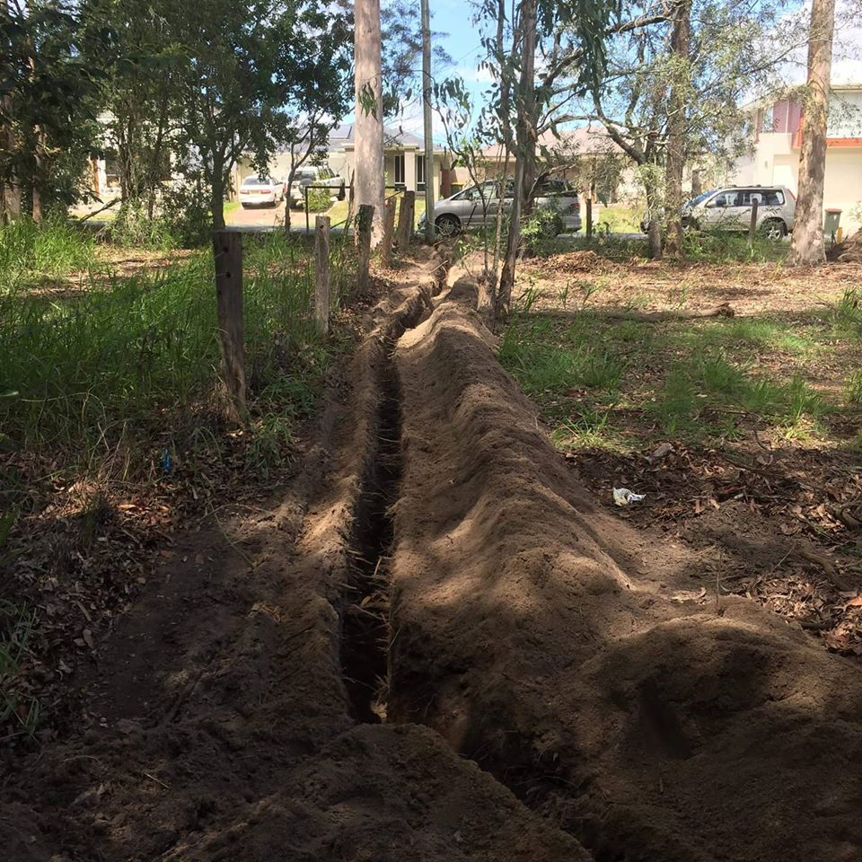 Routing house stormwater drainage irrigation or electrical
