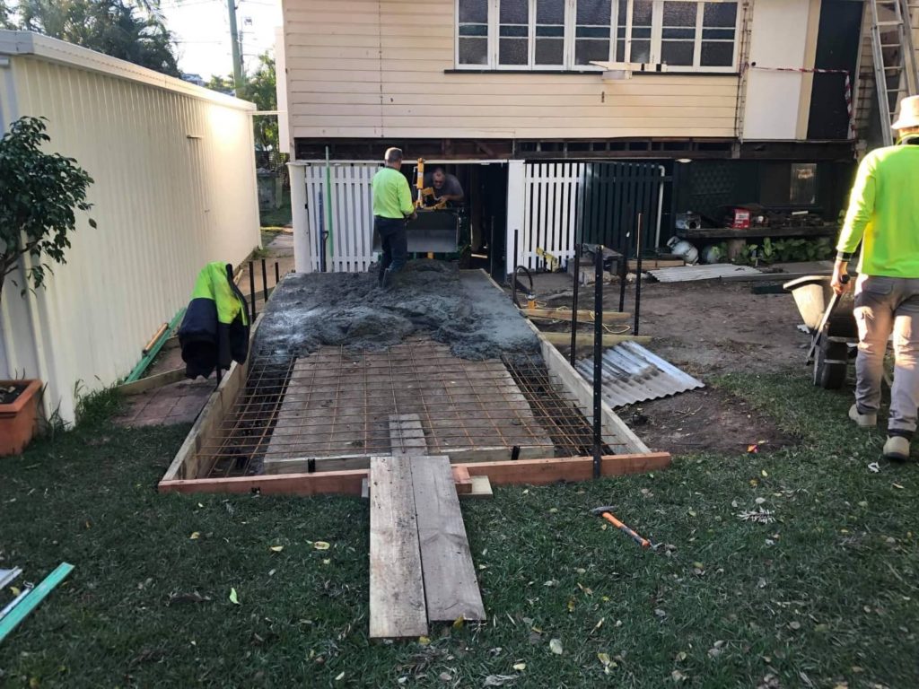 Concrete slab for above ground pool