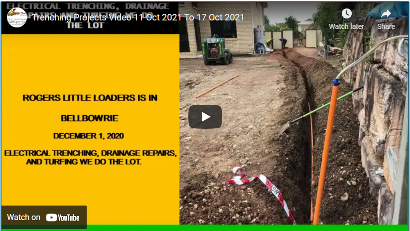 Trenching Projects Video 11 Oct 2021 To 17 Oct 2021